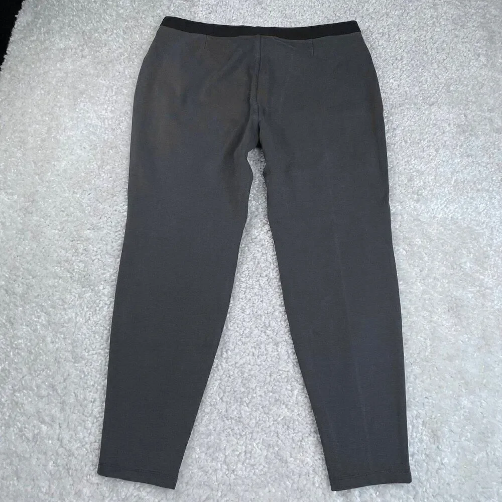 Eileen Fisher Pull On Ponte Skinny Pant Charcoal Gray